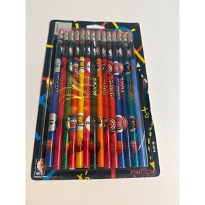 Vintage Pentech Official NBA Basketball Pencils 12 Count Team Logos